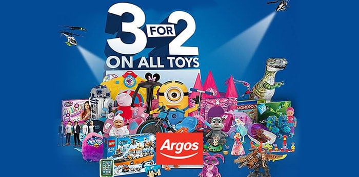 Argos 3 for 2 on Toys