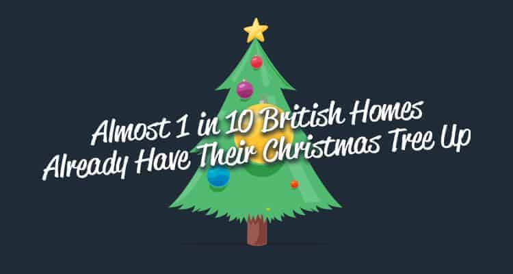 Almost 1 in 10 British Homes Already Have Their Christmas Tree Up