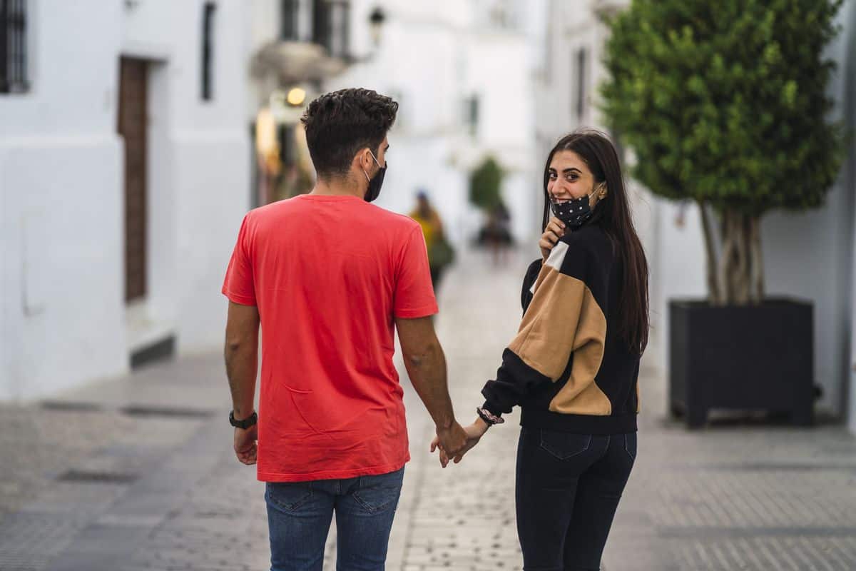 Couple walking